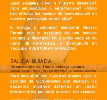 Actividad – Descubre la fauna salvaje de tu ciudad