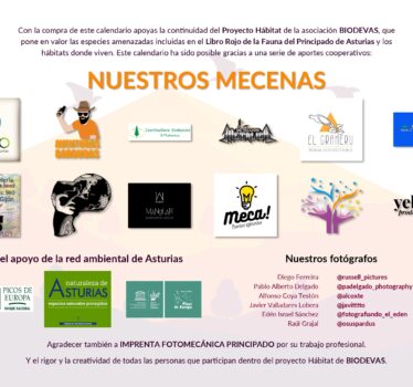 Conoce a nuestros mecenas y colaboradores del calendario Hábitat 2022