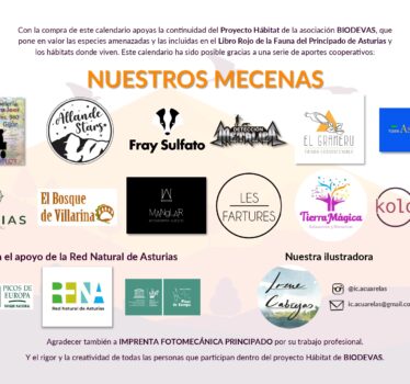 Conoce a nuestros mecenas y colaboradores (puntos de venta) del calendario Hábitat 2023