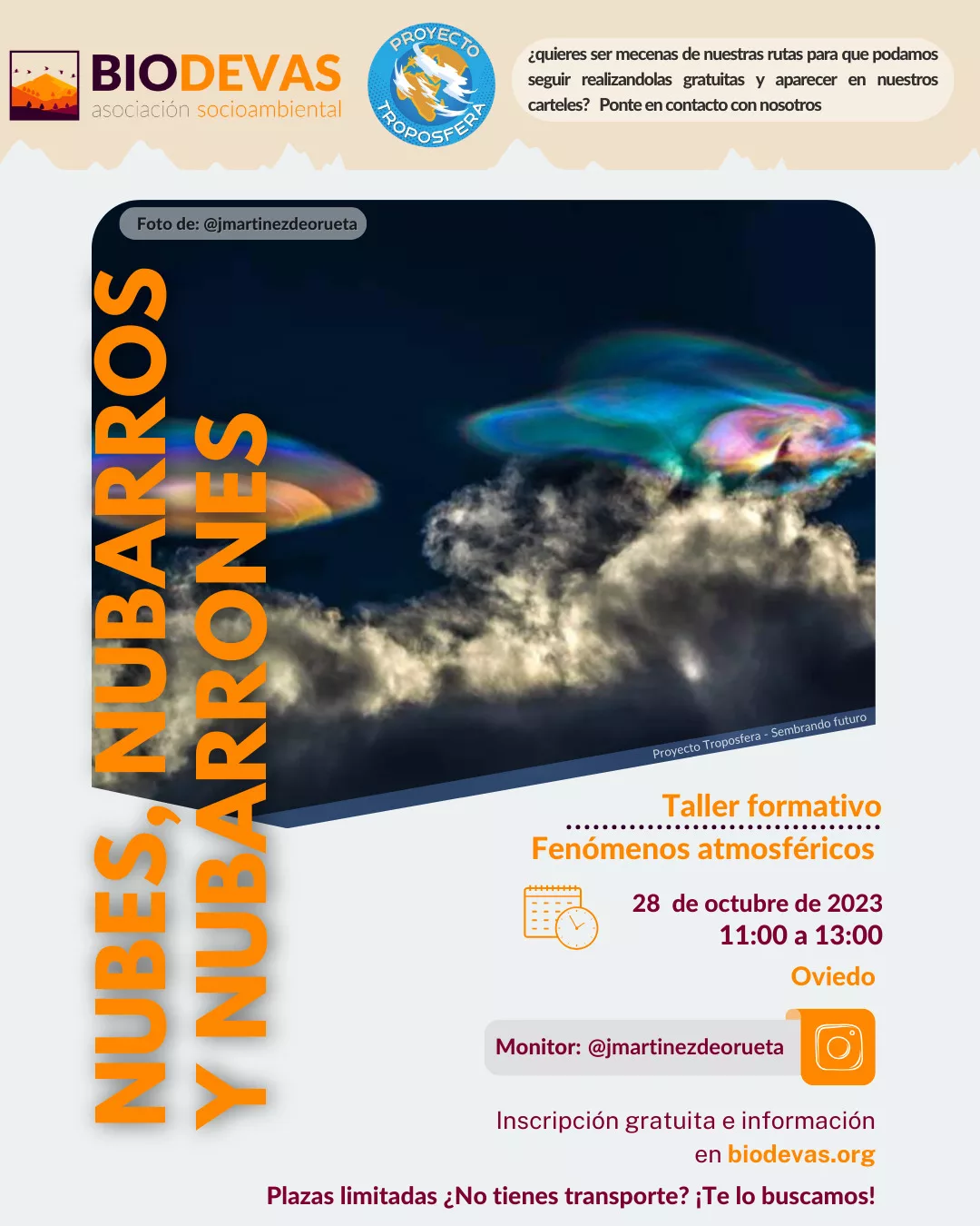 Nubes, nubarros y nubarrones