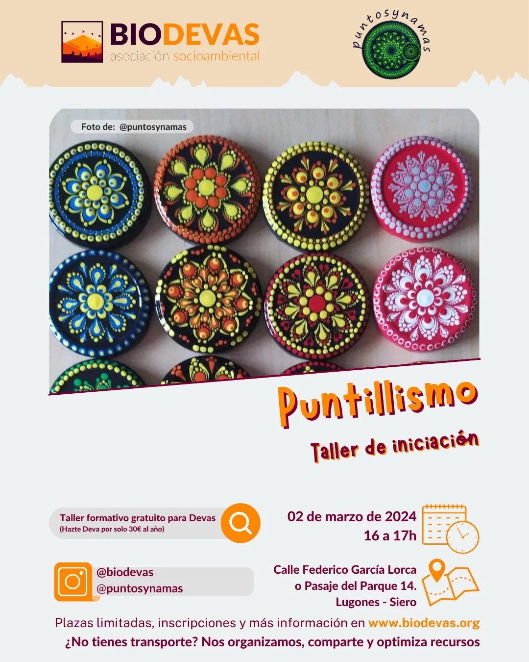 Taller de iniciación al Puntillismo