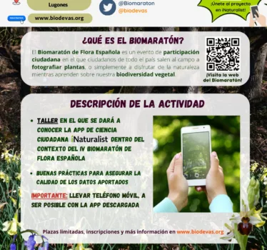 IV Biomaratón de flora. Inaturalist la app para conocer la biodiversidad