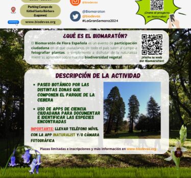 Paseo botánico por el parque de la Cebera. IV Biomaratón de flora.