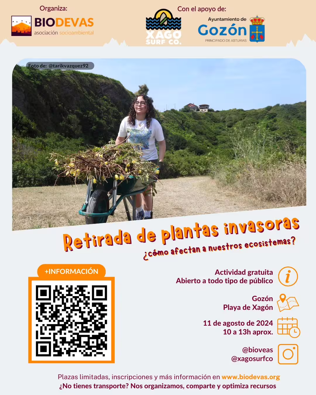 Retirada de plantas invasoras