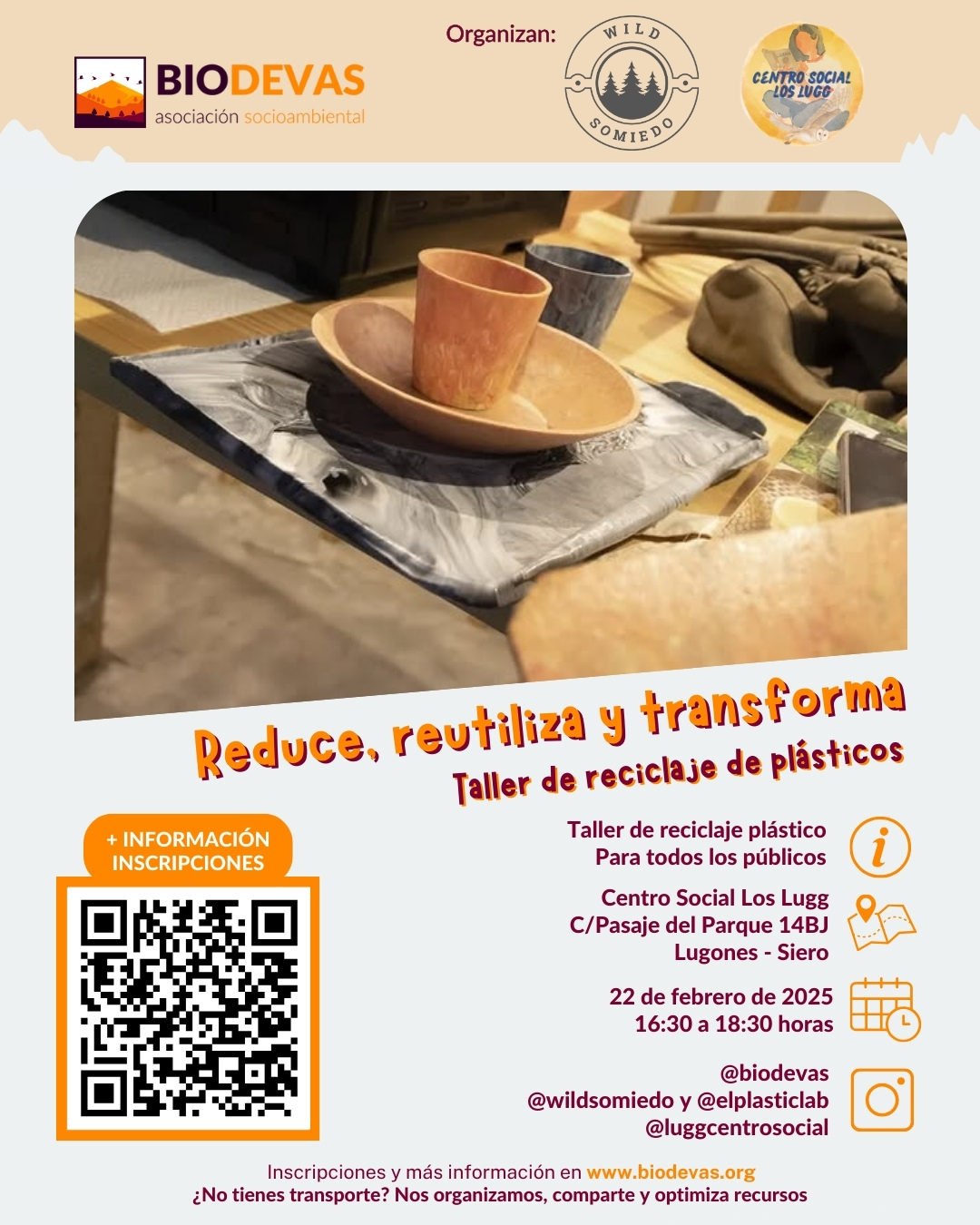 Reduce, reutiliza y transforma: únete a un nuevo taller de reciclaje de plásticos