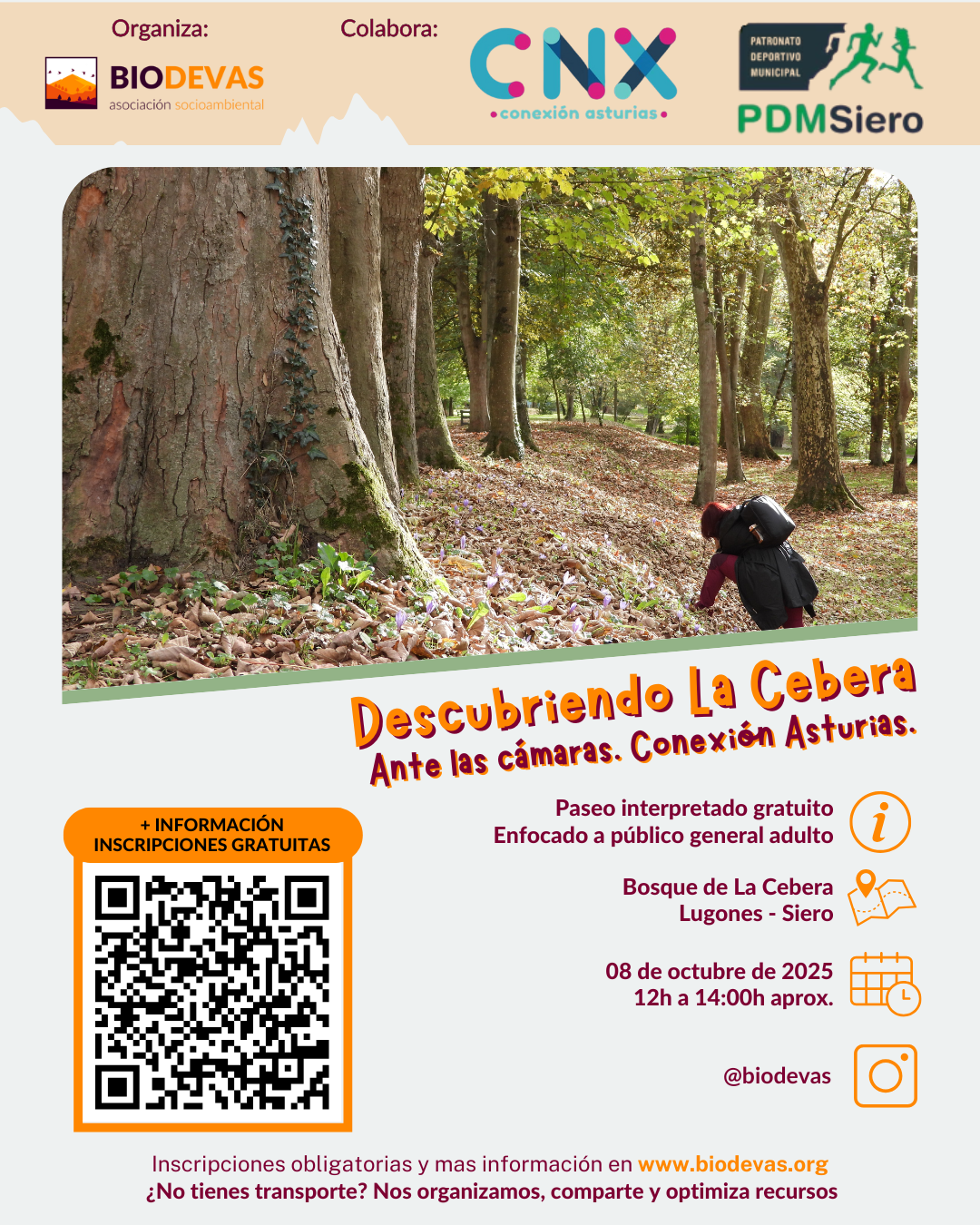 Descubriendo La Cebera ante las cámaras.