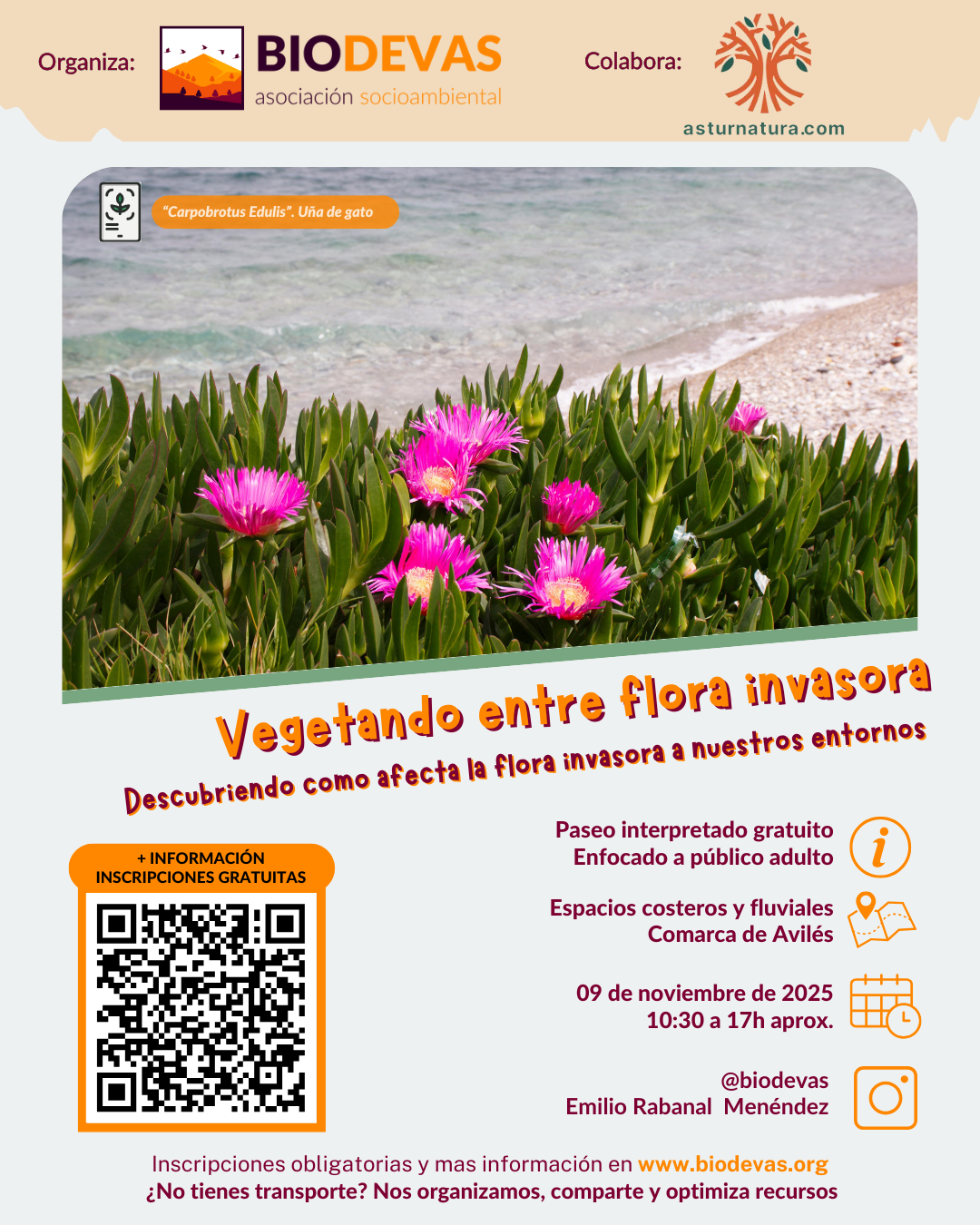 Vegetando entre flora invasora ( Nueva Fecha )