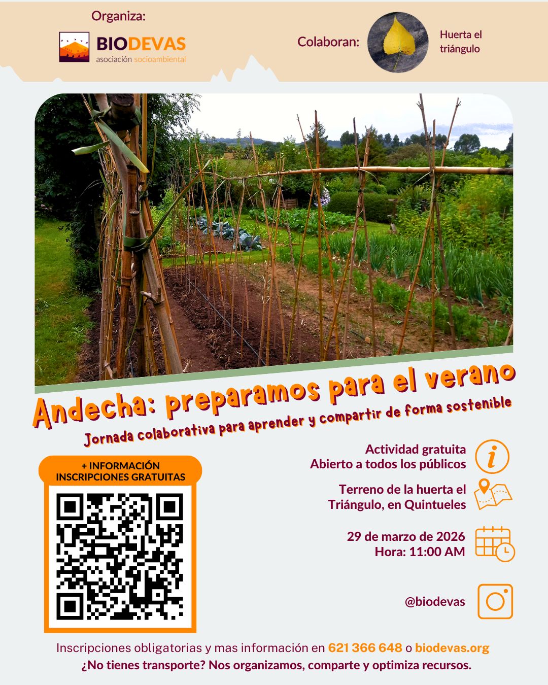Andecha en la huerta: preparamos la temporada de verano