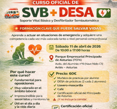 Curso Oficial de SVB + DESA: aprende a salvar vidas (Avilés)