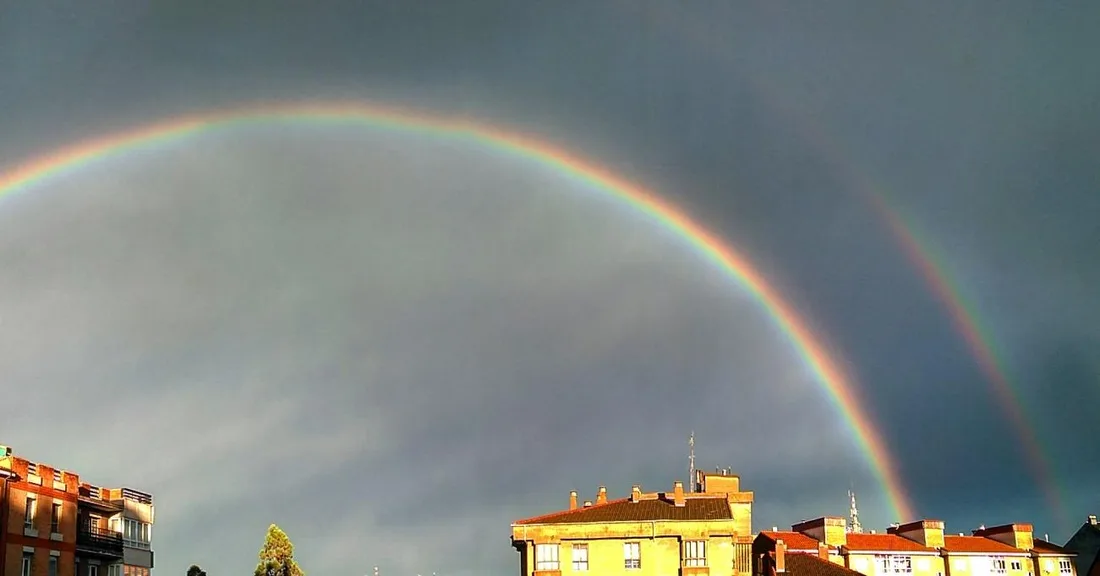 Arcoíris doble: meteoro por refracción de la luz