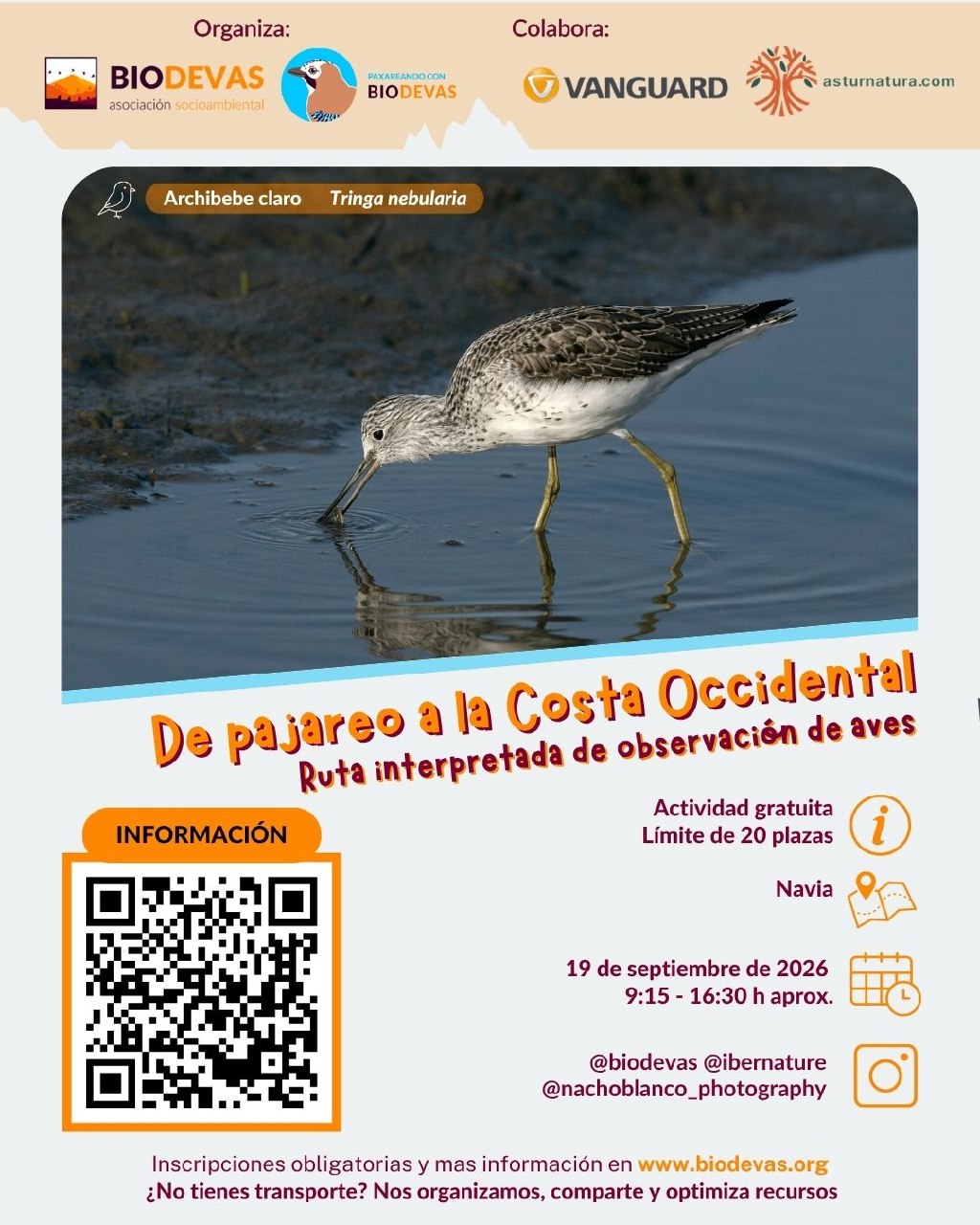 De pajareo a la Costa Occidental