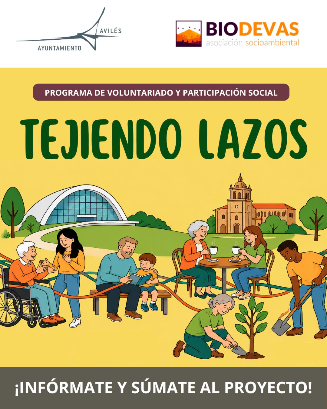 Nace Tejiendo Lazos: voluntariado y comunidad en los barrios de Avilés